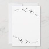 Moderne Leuke Bruiloft Typografie Kalligrafie Kaart (Achterkant)