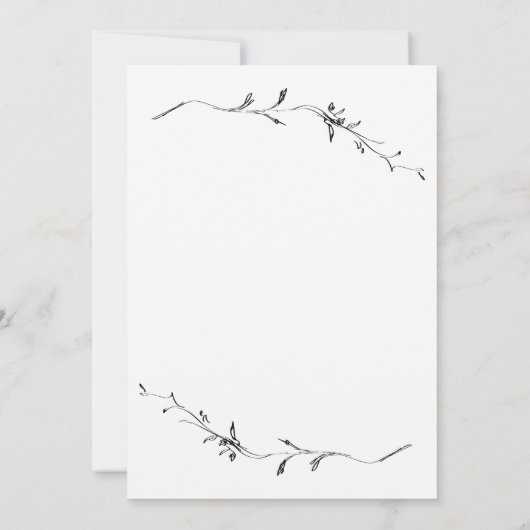 Moderne Leuke Bruiloft Typografie Kalligrafie Kaart (Achterkant)