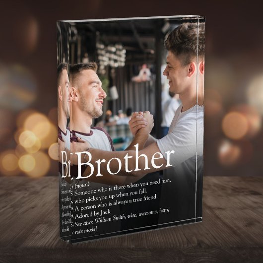 Moderne Leuke Coole Beste Broer Ooit Definitie Fotoblokken