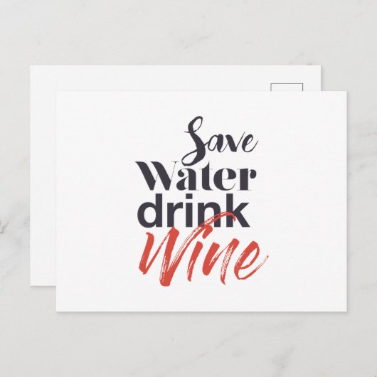 Moderne, leuke, creatieve, grappige Drink met spar Briefkaart (Voorkant / Achterkant)