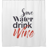 Moderne, leuke, creatieve, grappige Drink met spar Douchegordijn (Voorkant)