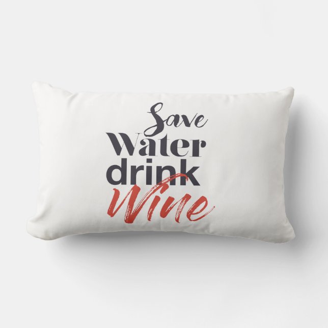 Moderne, leuke, creatieve, grappige Drink met spar Kussen (Voorkant)