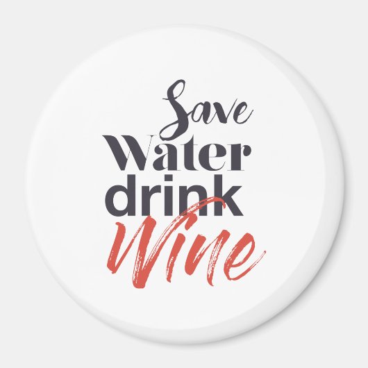 Moderne, leuke, creatieve, grappige Drink met spar Magneet (Voorkant)