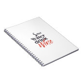 Moderne, leuke, creatieve, grappige Drink met spar Notitieboek (Rechterzijde)