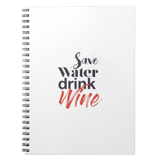 Moderne, leuke, creatieve, grappige Drink met spar Notitieboek (Voorkant)