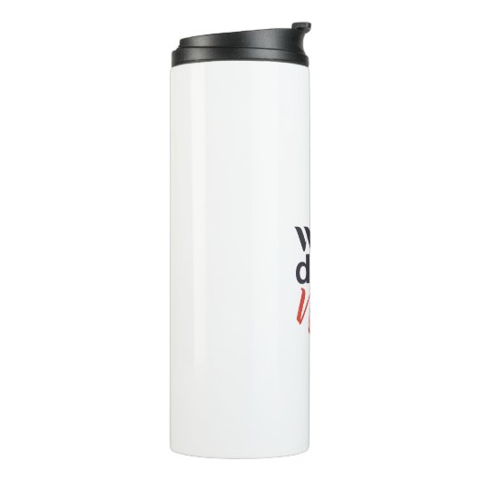 Moderne, leuke, creatieve, grappige Drink met spar Thermosbeker (Gedraaid links)