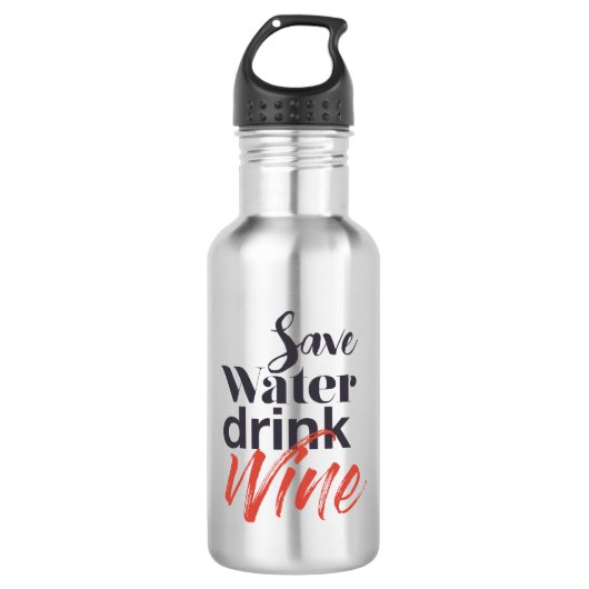 Moderne, leuke, creatieve, grappige Drink met spar Waterfles (Voorkant)