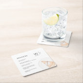 Moderne Leuke Feiten Initiaal Pompoen Pie Thanksgi Kartonnen Onderzetters (Insitu)