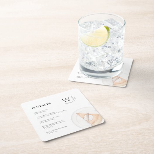 Moderne Leuke Feiten Initiaal Pompoen Pie Thanksgi Kartonnen Onderzetters (Insitu)