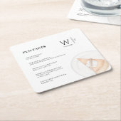 Moderne Leuke Feiten Initiaal Pompoen Pie Thanksgi Kartonnen Onderzetters (Schuin)