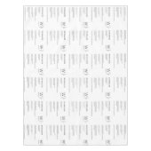 Moderne Leuke Feiten Monogrammed Thanksgiving Tafelkleed (Voorkant)