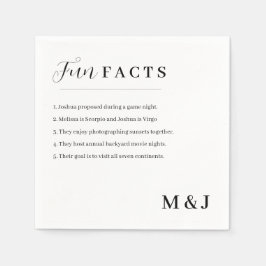 Moderne Leuke Feiten Trouwen Servet