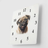 Moderne Leuke gouden retriever Beste Hond Moeder O Vierkante Klok (Hoek)