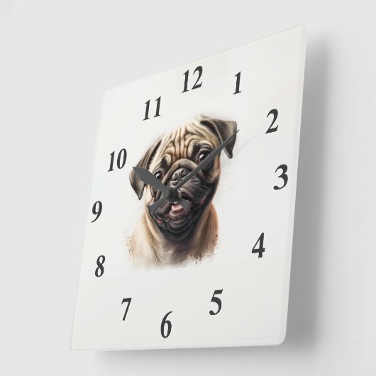 Moderne Leuke gouden retriever Beste Hond Moeder O Vierkante Klok (Hoek)