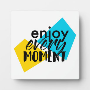 Moderne, leuke grafische vormgeving "Geniet van el Fotoplaat