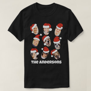 Moderne Leuke Grappige Kerstman Hoeden Negen Famil T-shirt