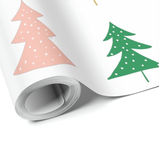 Moderne leuke kerstbomen, wit groen cadeaupapier (Rol Hoek)