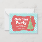 Moderne Leuke Kerstfeest Uitnodiging (Voorkant)