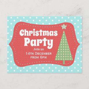 Moderne Leuke Kerstfeest Uitnodiging