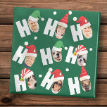 Moderne Leuke Kerstman Hoeden Negen Familie Foto's Magneet<br><div class="desc">Dit eenvoudige en moderne ontwerp is samengesteld uit speelse scripttypografie.</div>