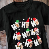 Moderne Leuke Kerstman Hoeden Negen Familie Foto's T-shirt