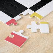 Moderne, leuke, kleurrijke geometrische vormgeving legpuzzel (Zijkant)