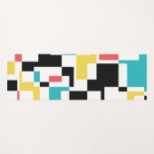 Moderne, leuke, kleurrijke geometrische vormgeving yogamat (Voorkant (horizontaal))