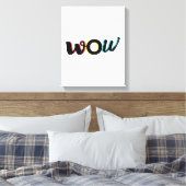 Moderne, leuke, kleurrijke typografische vormgevin canvas afdruk (Insitu (Slaapkamer))