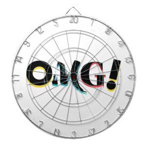 Moderne, leuke, levendige, gedurfde, trendy design dartbord