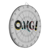 Moderne, leuke, levendige, gedurfde, trendy design dartbord (Voorkant Links)