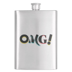 Moderne, leuke, levendige, gedurfde, trendy design flacon