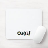 Moderne, leuke, levendige, gedurfde, trendy design muismat (Met muis)