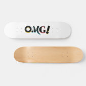Moderne, leuke, levendige, gedurfde, trendy design persoonlijk skateboard (Horizontaal)