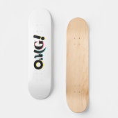 Moderne, leuke, levendige, gedurfde, trendy design persoonlijk skateboard (Voorkant)
