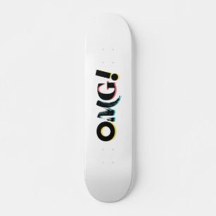 Moderne, leuke, levendige, gedurfde, trendy design persoonlijk skateboard