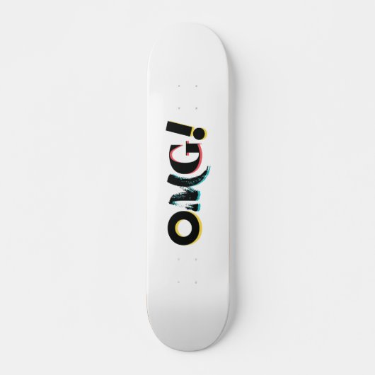 Moderne, leuke, levendige, gedurfde, trendy design persoonlijk skateboard (Voorkant)