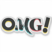 Moderne, leuke, levendige, gedurfde, trendy design sticker (Voorkant)