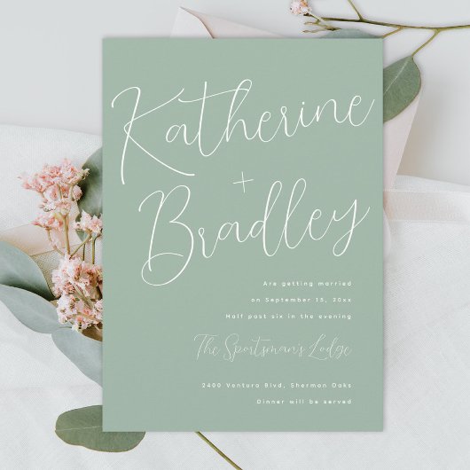 Moderne leuke paren noemen aangepaste kleuren brui kaart