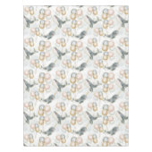 Moderne Leuke Pastel Whimsical Whale Balloon Party Tafelkleed (Voorkant)