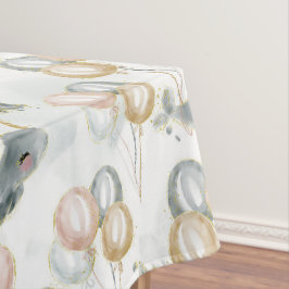 Moderne Leuke Pastel Whimsical Whale Balloon Party Tafelkleed