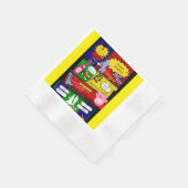 Moderne leuke retro comic Bachelorette Cowgirl Servet (Hoek)