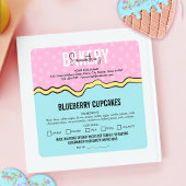 Moderne Leuke Retro Kleurrijke Ingrediënten Home B Vierkante Sticker