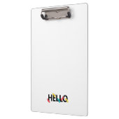 Moderne, leuke, speelrijke, kleurrijke vormgeving  klembord (Links)