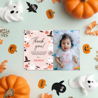 Moderne Leuke Spooky One Halloween 1e Boo-dag Foto