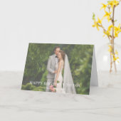 Moderne Leuke Stijlvolle Verjaardagsfotodesign Kaart (Gele Bloem)