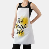 Moderne, leuke, trendy design van Live Laugh Love Schort (Insitu)