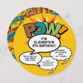 Moderne leuke verjaardagsfeestje speech bubbels kaart (Voorkant / Achterkant)