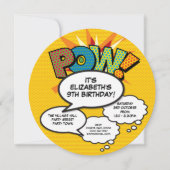 Moderne leuke verjaardagsfeestje speech bubbels kaart (Voorkant)