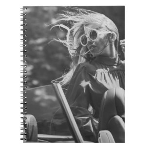 Moderne Leven Luxe Meisje Bestuurder Notitieboek