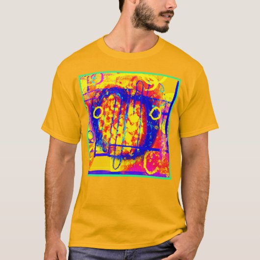 Moderne levendige abstracties kunst t-shirt (Voorkant)